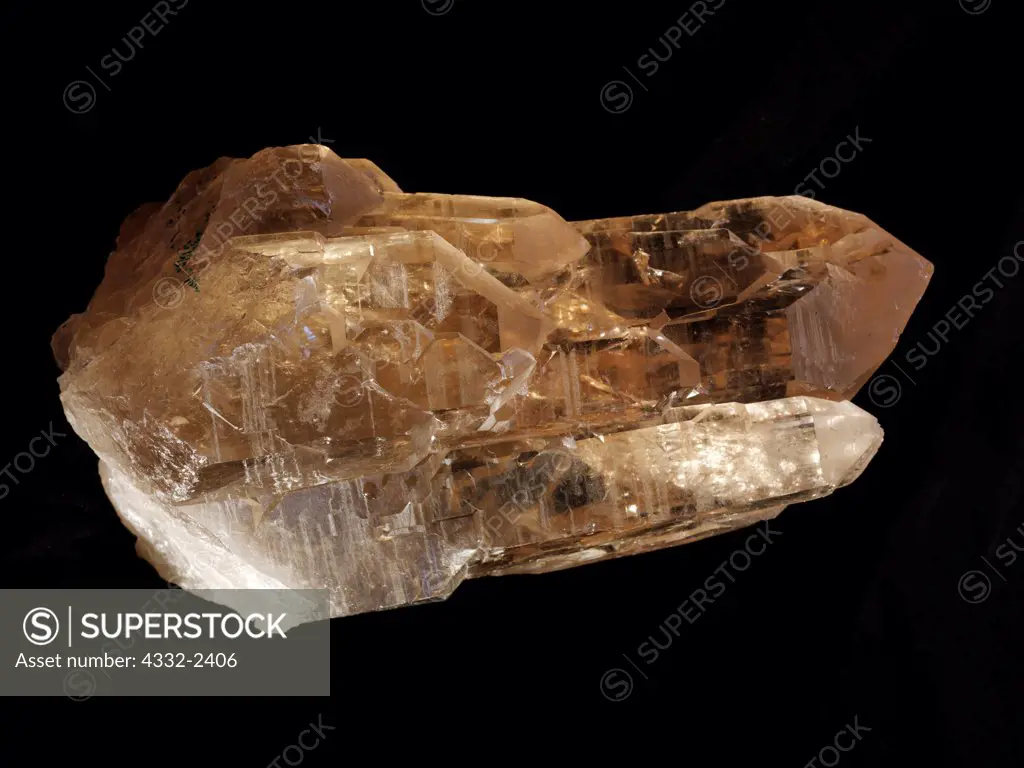 Large 5,090-gram light-colored Smoky Quartz crystal from Minas Gerais, Brazil.