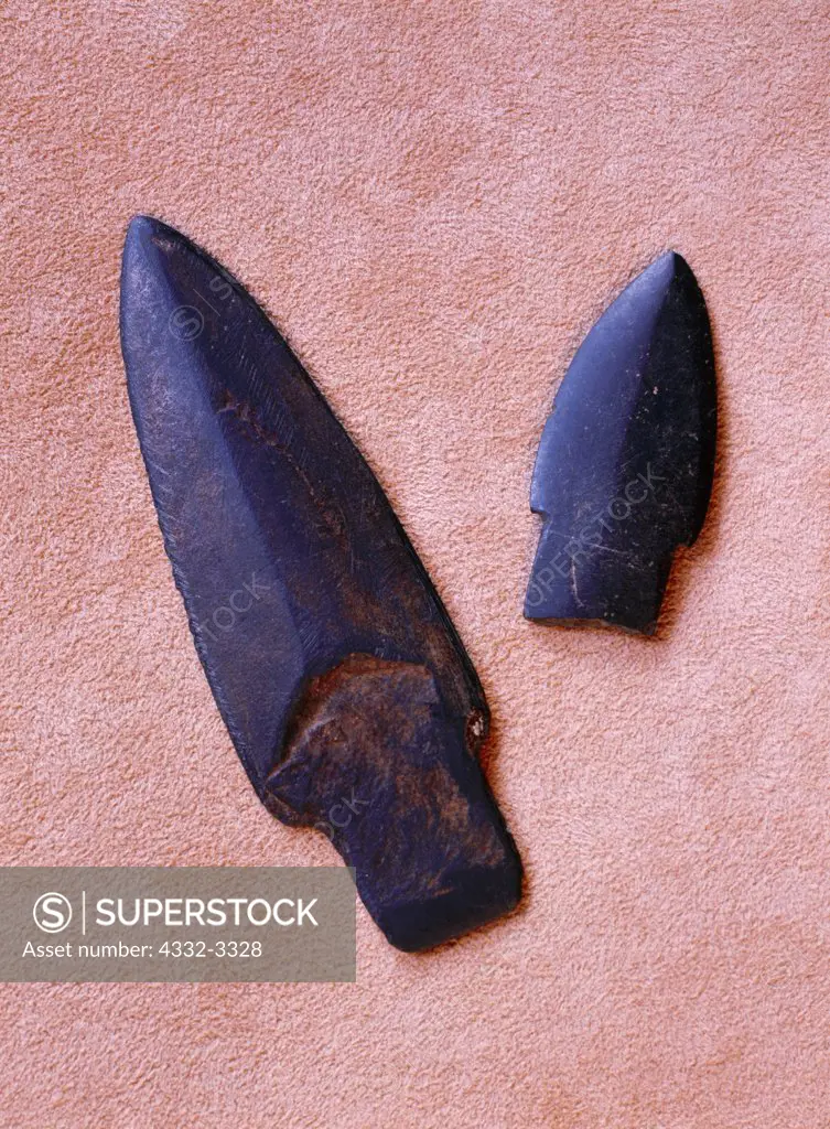 USA, Alaska, Ancient slate blades