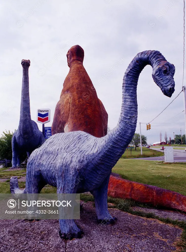 USA, Virginia, Dinosaur Land, roadside attraction between Winchester and Front Royal