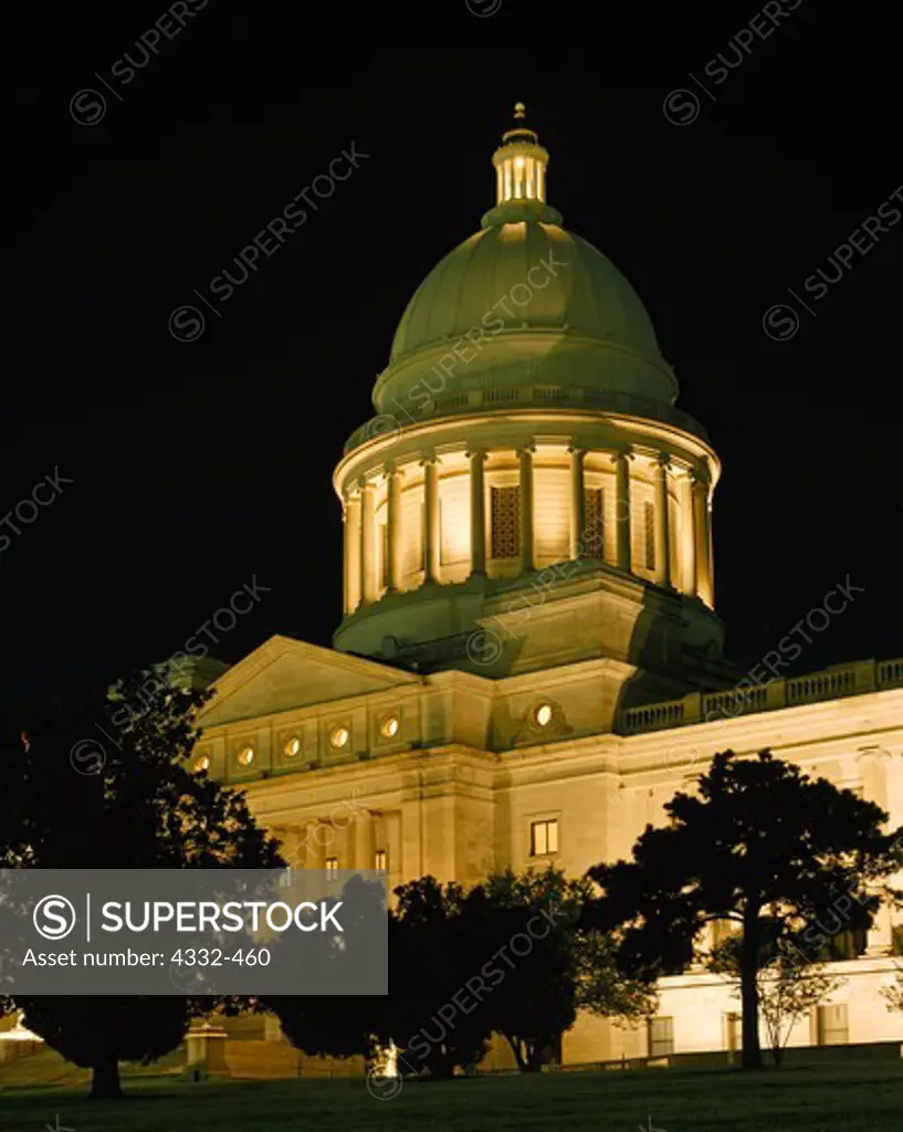 Arkansas State Capitol Building, Little Rock, Arkansas.