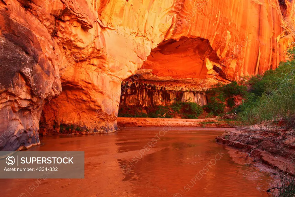 A bend in the river in Coyote Gulch, Grand Staircase-Escalante National Monument, Utah.