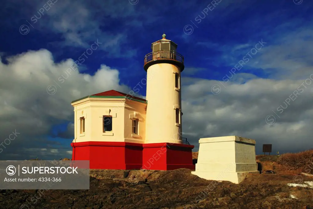 Coquille River Lighthouse,  formerly known as the Bandon Lighthouse, Bandon, Oregon