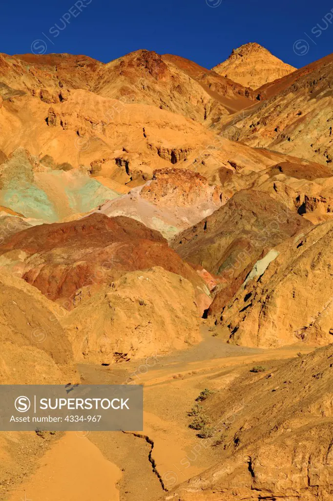 The Colored Rock of Artist's Palette in Death Valley National Park