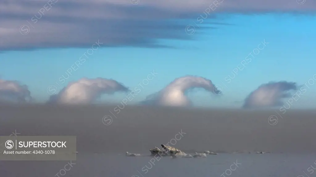 Various Cloud Formations Over the Beaufort Sea