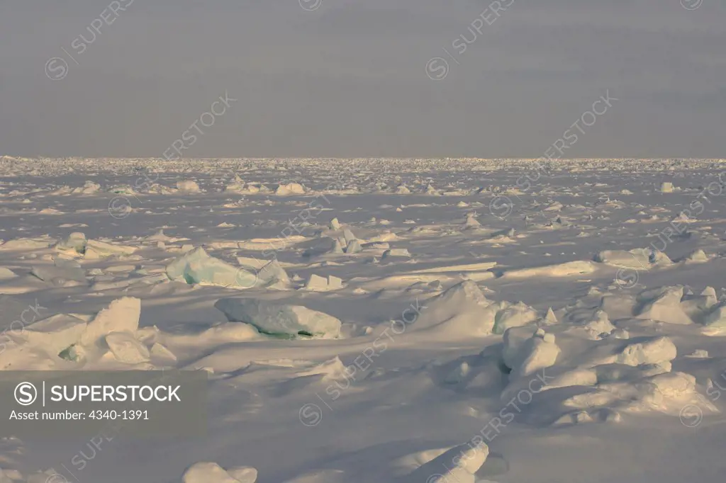 Rough Pack Ice Over the Chukchi Sea