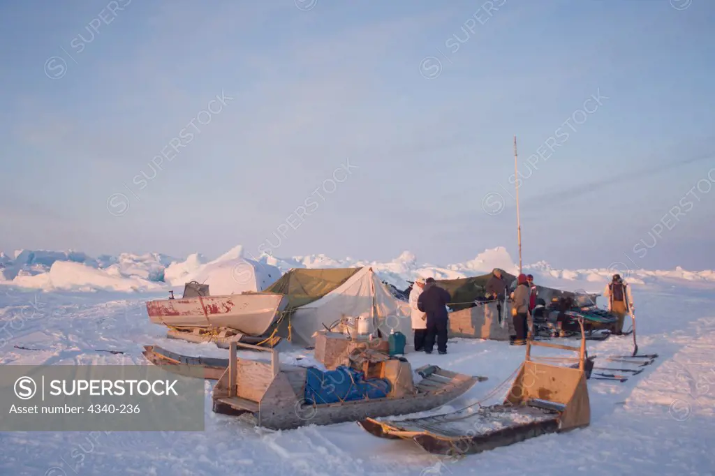 Inupiat Camp on Pack Ice
