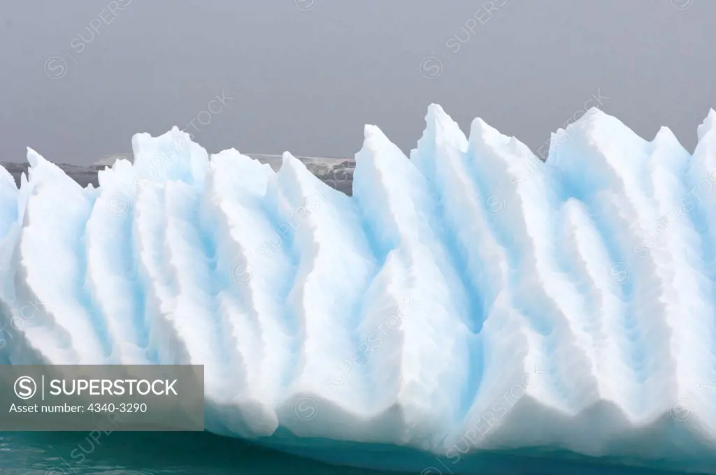 Antarctica, Antarctic Peninsula, Close-up of iceberg floating of Antarctic ocean