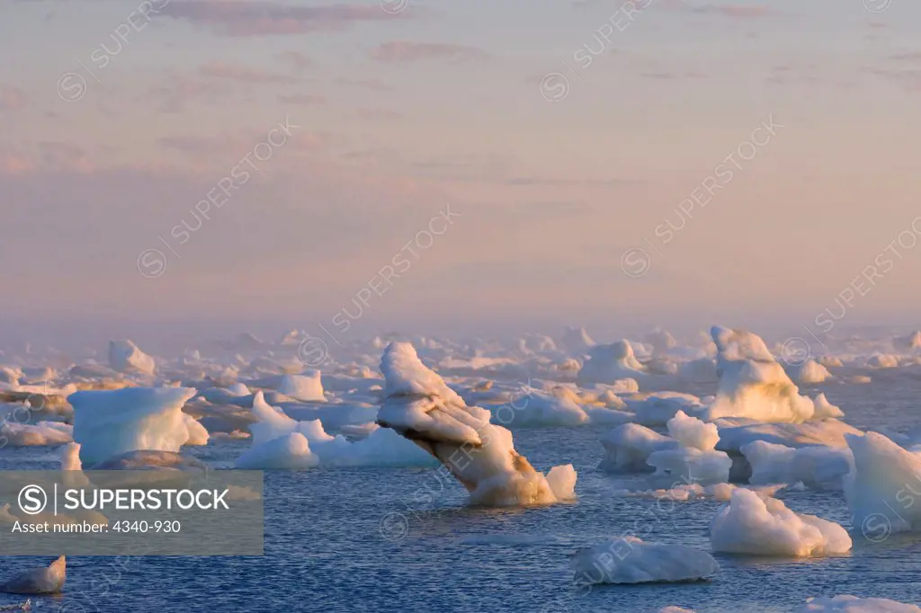 Melting Shorefast Ice in the Beaufort Sea