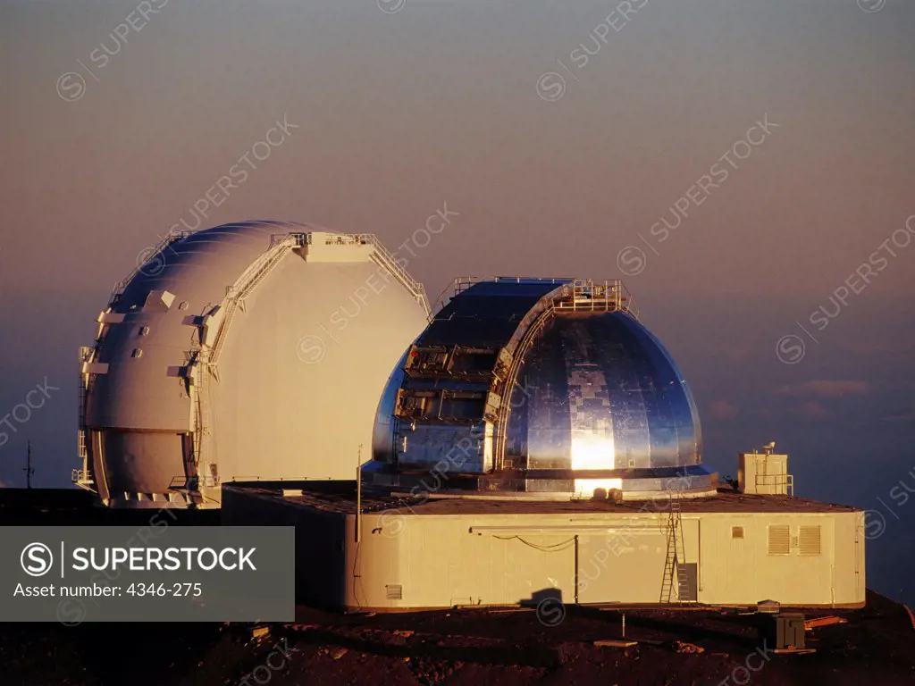 The NASA Infrared Telescope Facility and One of the Keck Telescopes