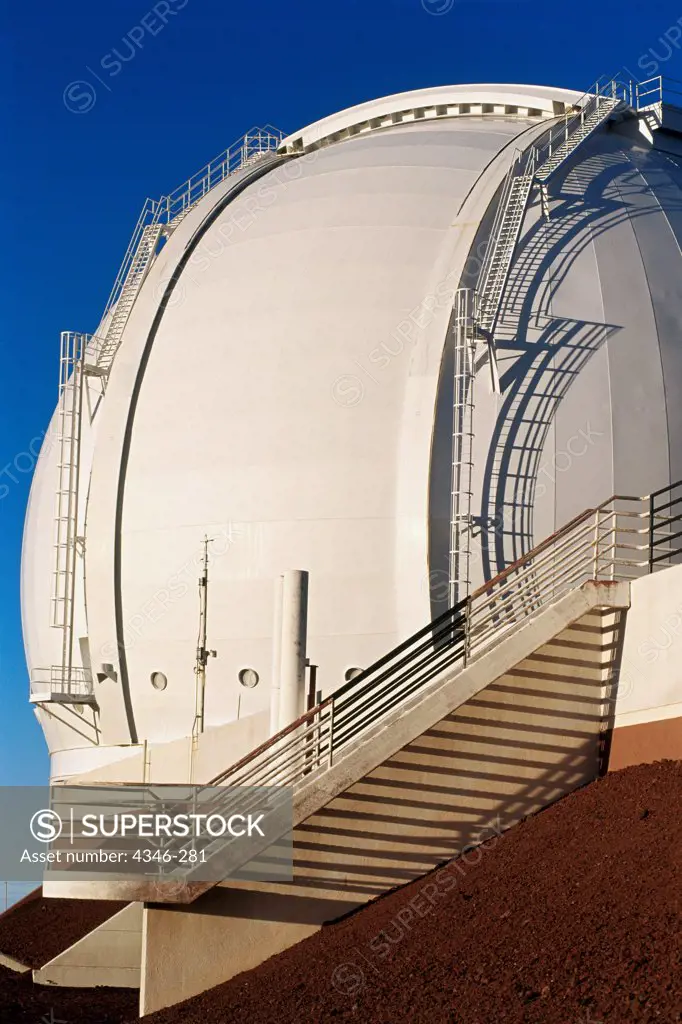 Detail of Stairs and Ladders of One of the Keck Observatory Telescopes