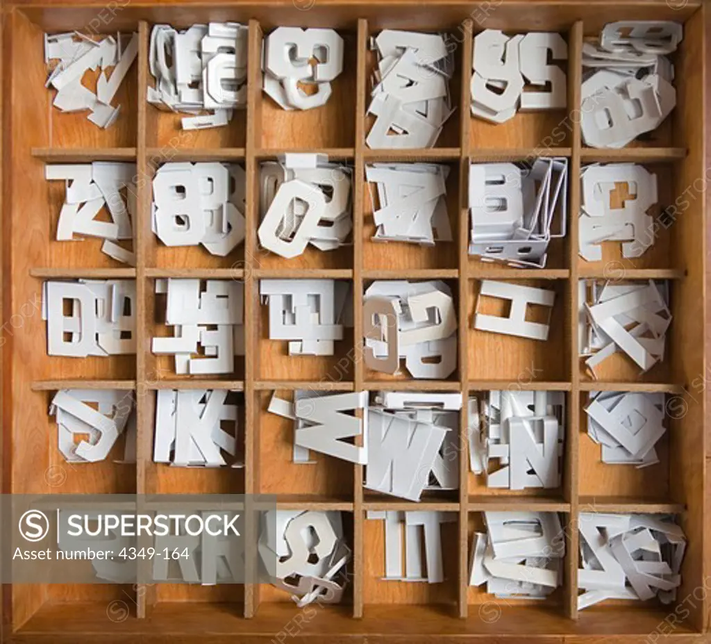Cut Out Letters in a Box