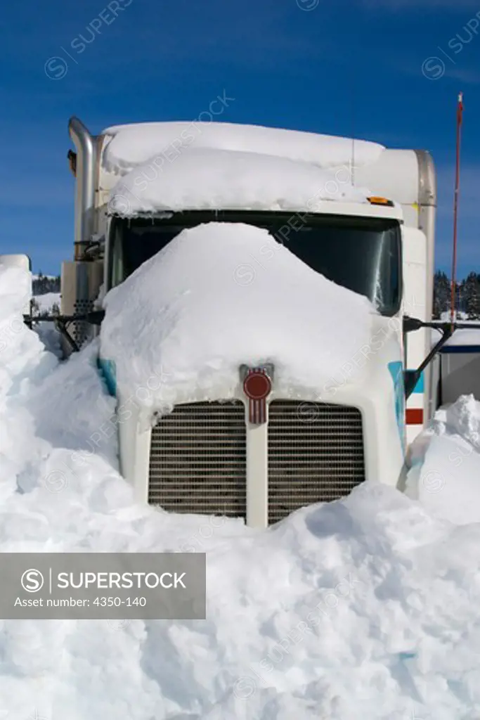 Snow-Covered Truck