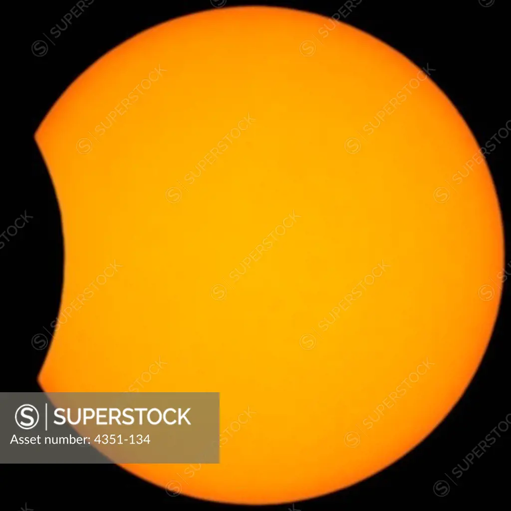 Beginning of Solar Eclipse