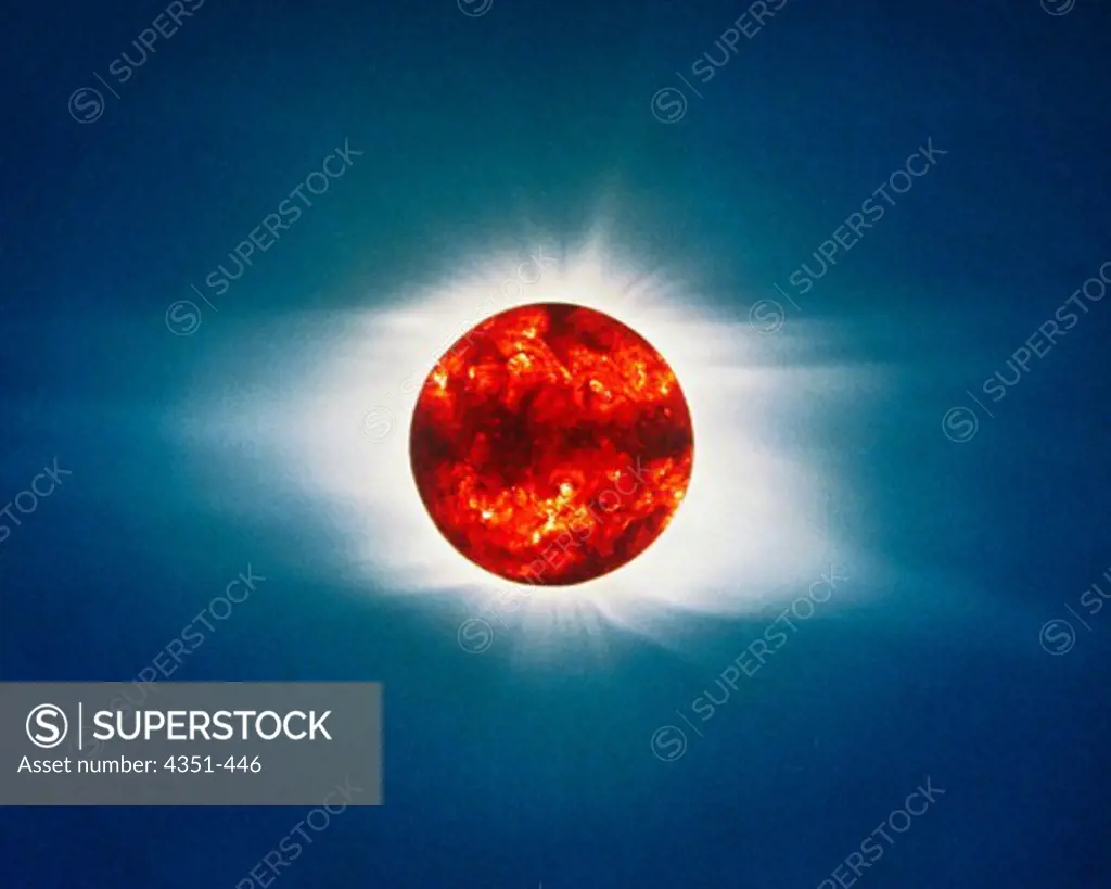 Composite of Sun and Solar Eclipse