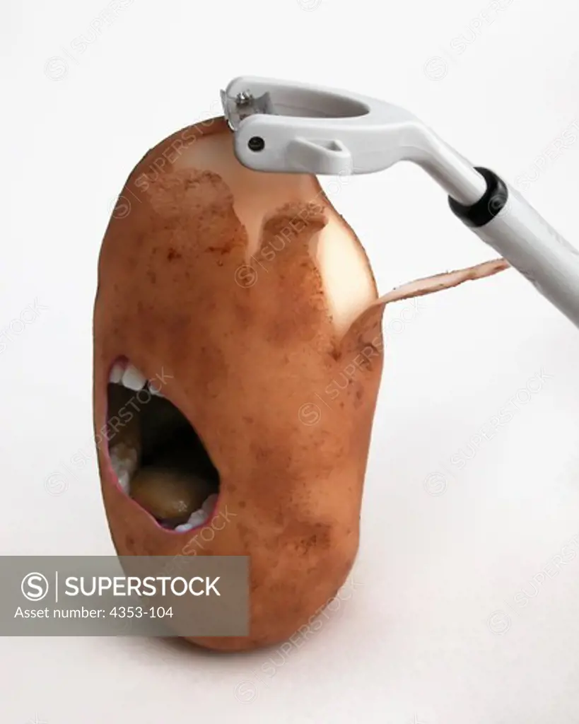 Peeling Screaming Potato