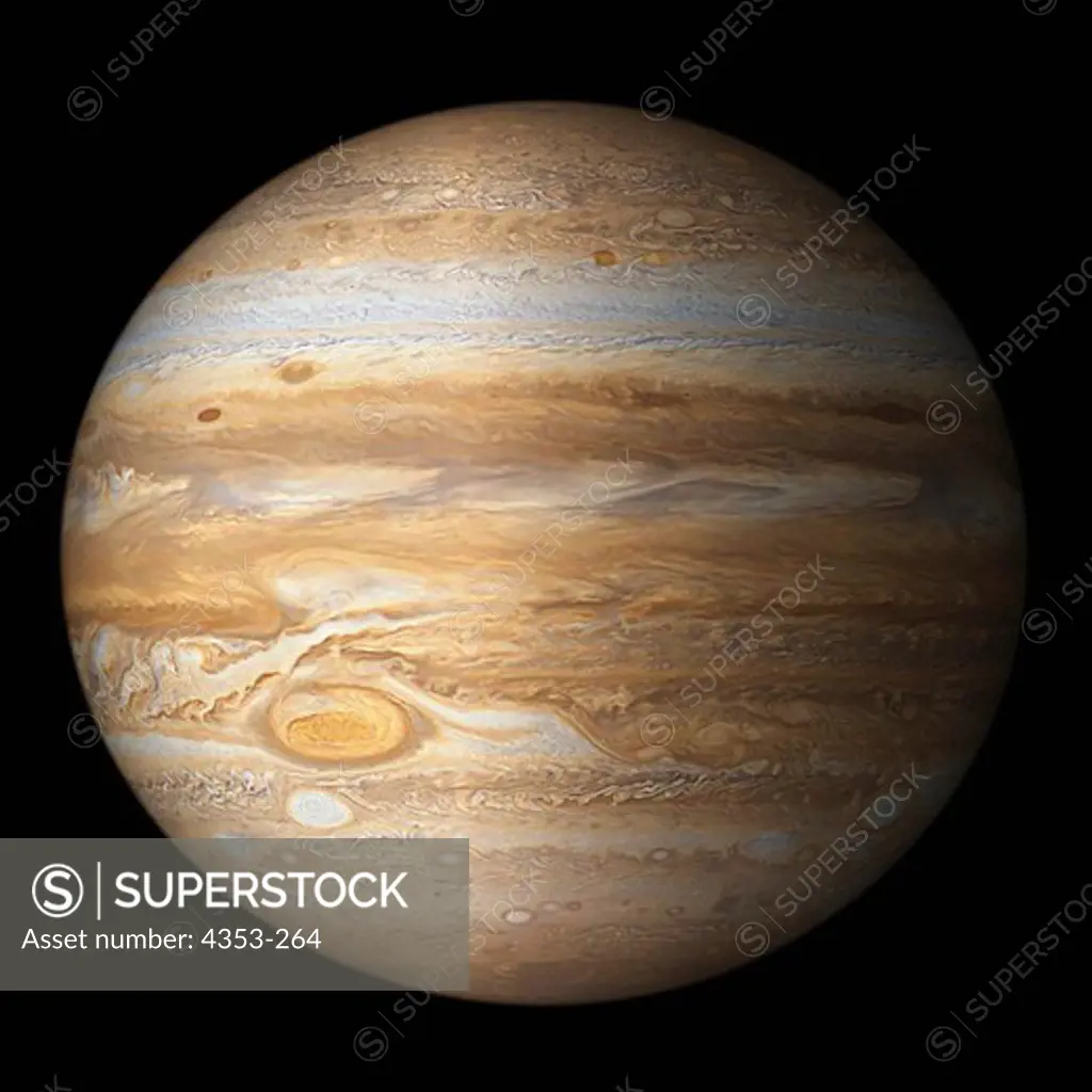 Digital Illustration of the Planet Jupiter