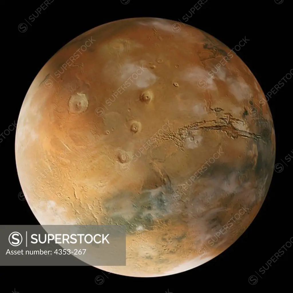 Digital Illustration of the Planet Mars