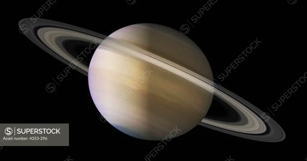 Digital Illustration of the Planet Saturn