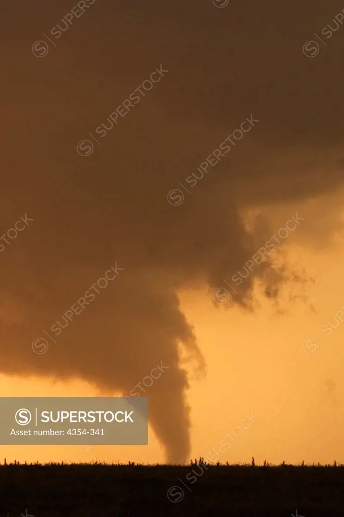Tornado at Sunset