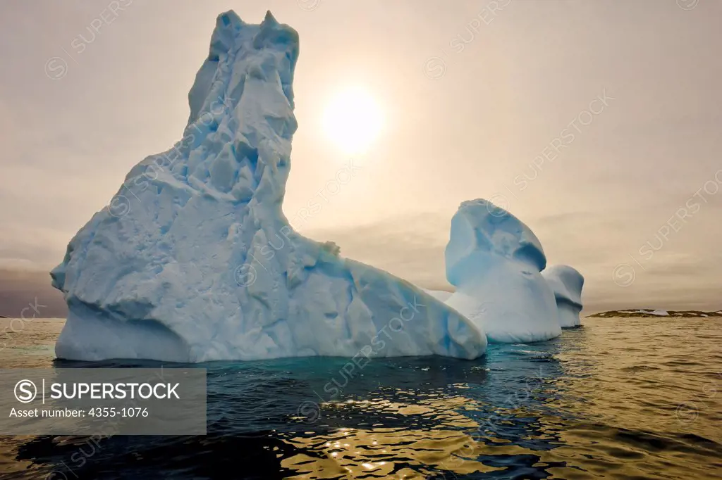 Icebergs in Pleaneau Bay Antarctica