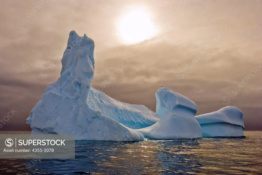 Icebergs in Pleaneau Bay Antarctica
