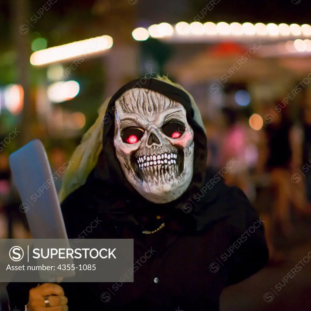Halloween on Lincoln Road in South Beach