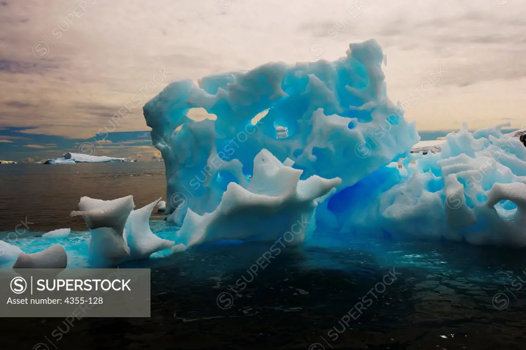 A Fanciful Highly Eroded Iceberg