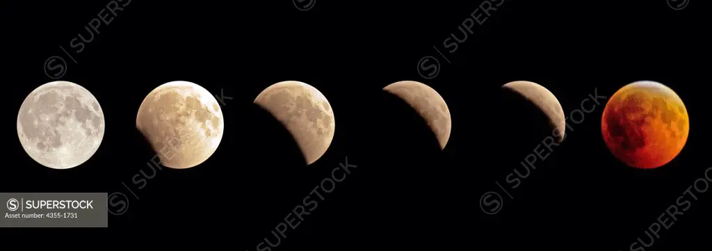 The lunar eclipse of 2010 in full view on a near cloudless Miami night.