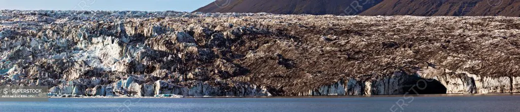 Jokulsarlon Glacier Lagoon, formed from Vatnajokull, Europe's largest glacier.