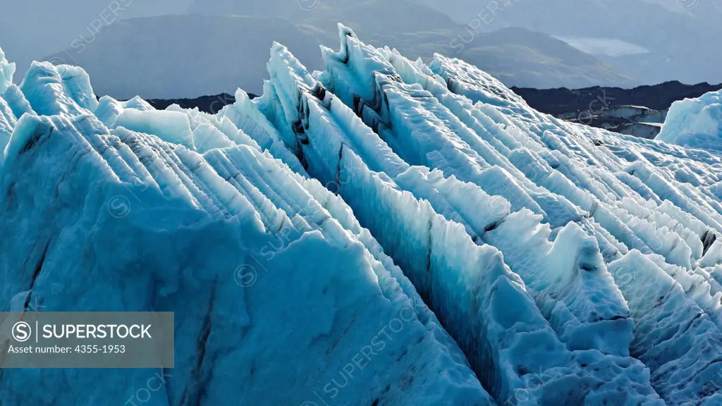 Jokulsarlon Glacier Lagoon, formed from Vatnajokull, Europe's largest glacier.