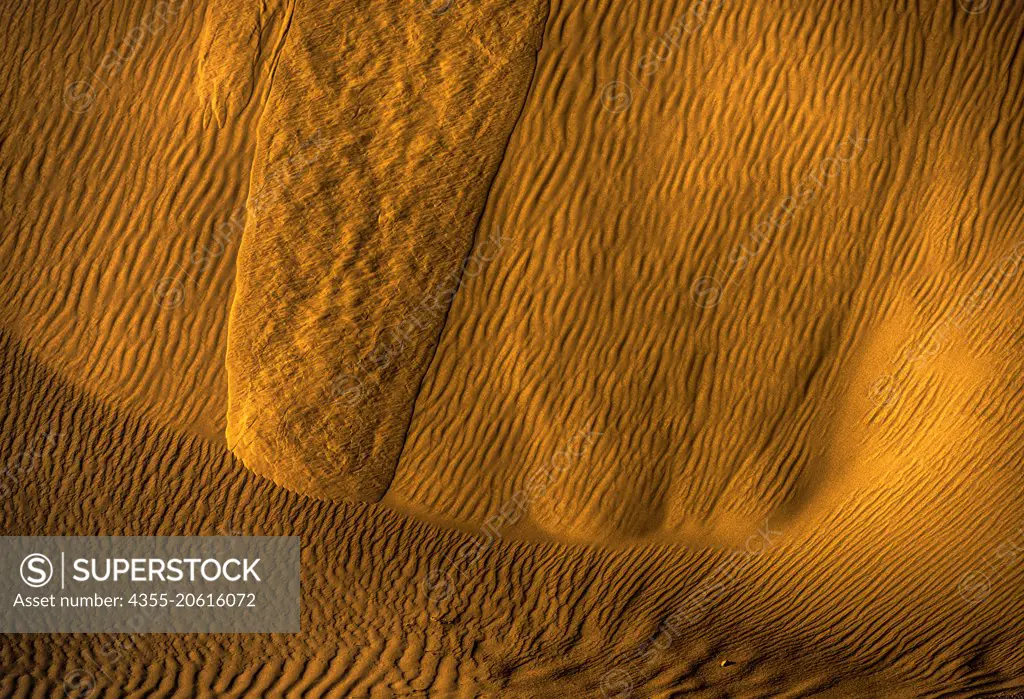 Sand dunes in the Sahara Desert of Morocco