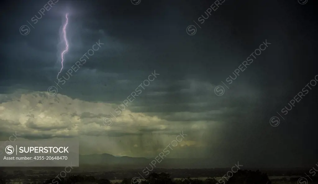 Thunderstorm in Santa Fe, New Mexico