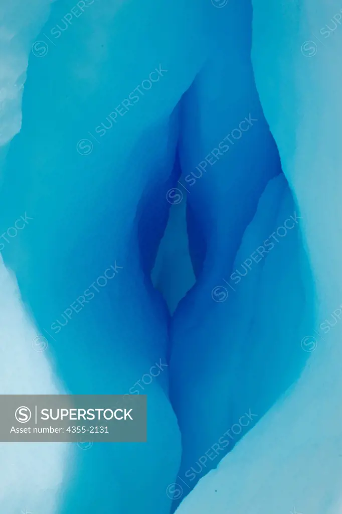 Blue iceberg at Danko Island, Antarctica.