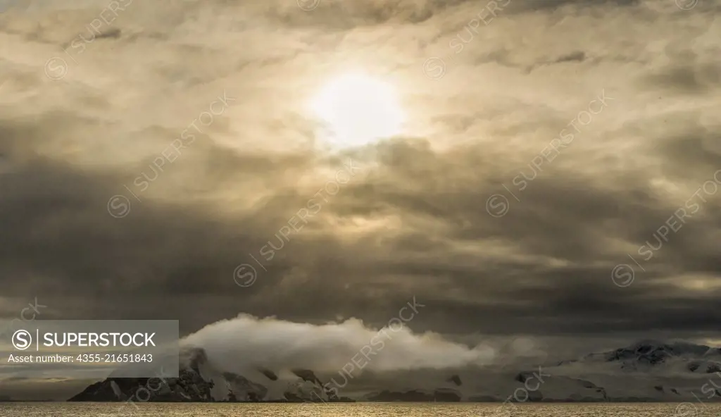 Katabatic Winds blowing off a glacier in the Bransfield Straits, Antarctica