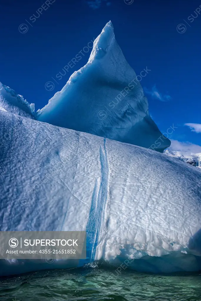 A large iceberg off of Cuverville Island, Antarctica