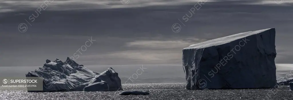 Icebergs in The Grandidier Channel, Antarctica