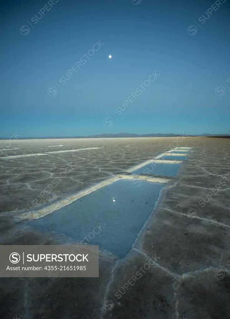 The Salinas Grandes is a large salt flat in central-northern Argentina, spanning the borders of four provinces, at an average altitude of 170 metres above sea level, at the foot of the Sierras de Córdoba mountain range