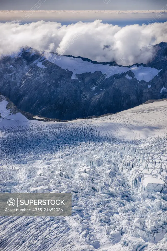 Franz Josef Glacier is a temperate maritime glacier located in Westland Tai Poutini National Park on the West Coast of New Zealand's South Island
