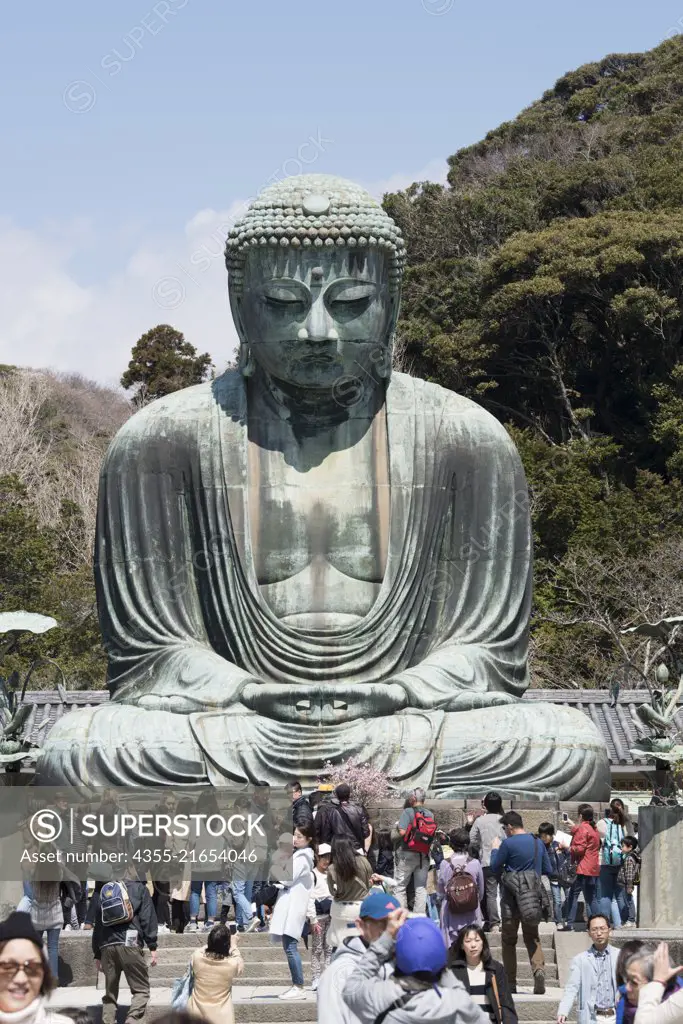 The Great Buddha of Kamakura is a bronze statue of Amida Buddha