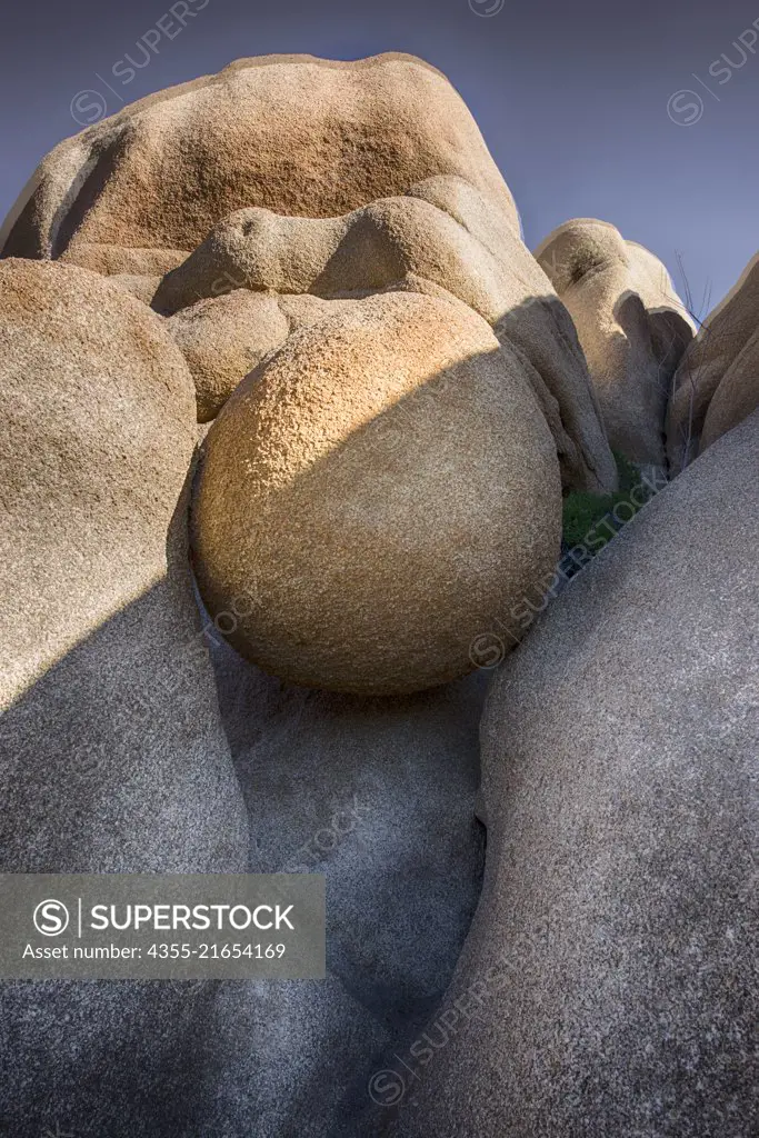 Joshua Tree National Park in southern California. It's characterized by rugged rock formations, harsh desert  and bristled Joshua trees