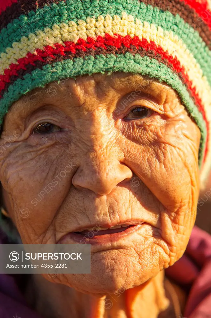 Greenland, Ittoqqortoormiit, Portrait of native inhabitant
