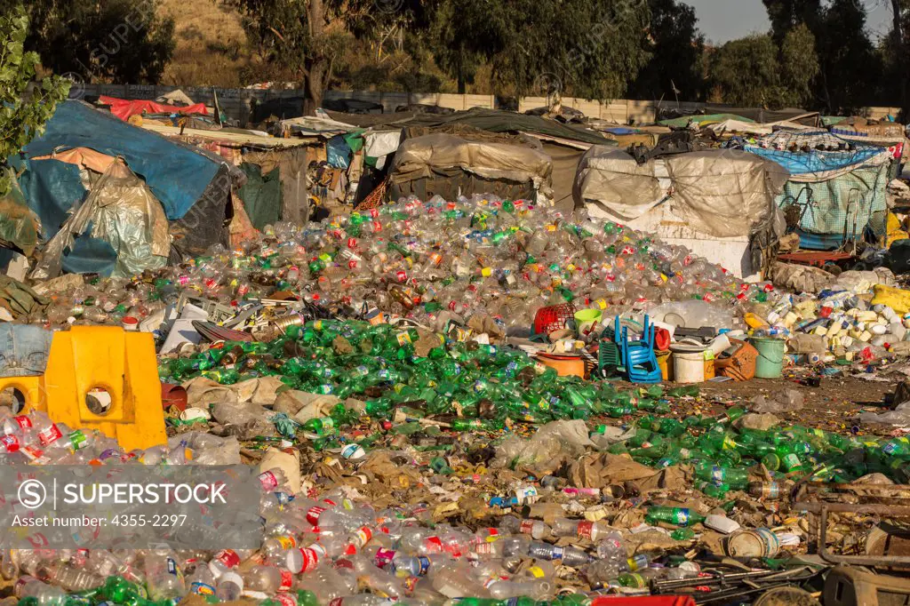 South Africa, Johannesburg, Soweto, View of garbage dump