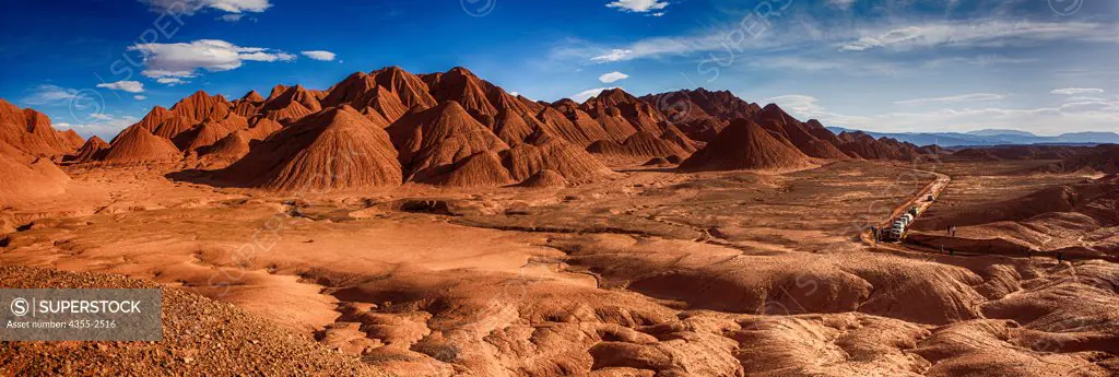 Argentina, Atacama Desert, View of Red Labyrinth