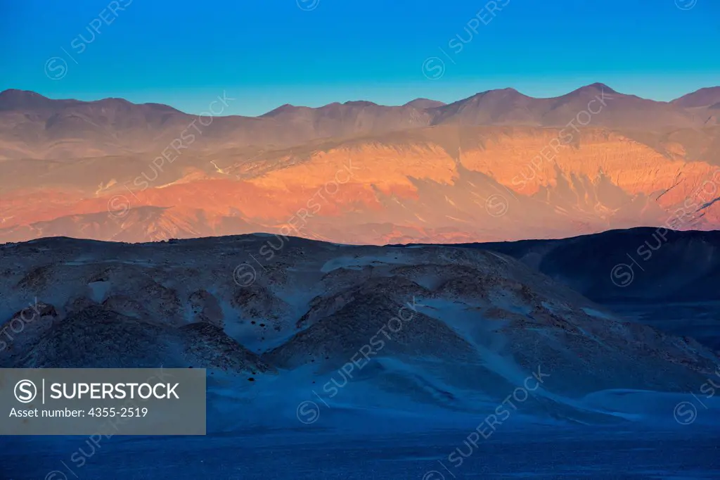 Argentina, Atacama Desert, View of pumice fields