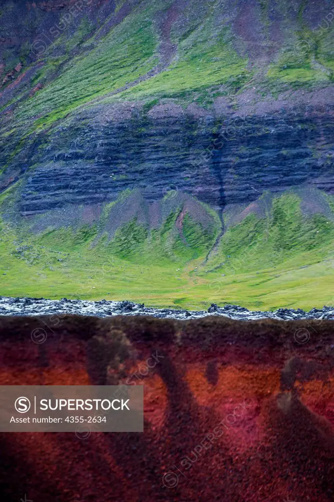 Iceland, Lava cliffs in Snaefellsnes peninsula