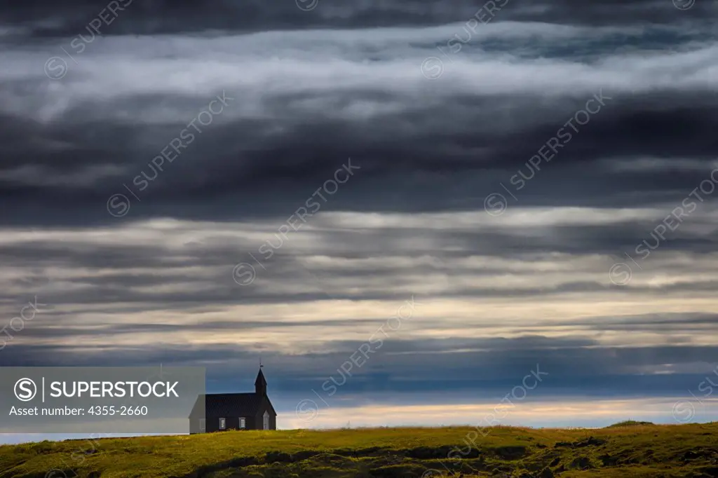 Iceland, Church in Snaefellsnes peninsula