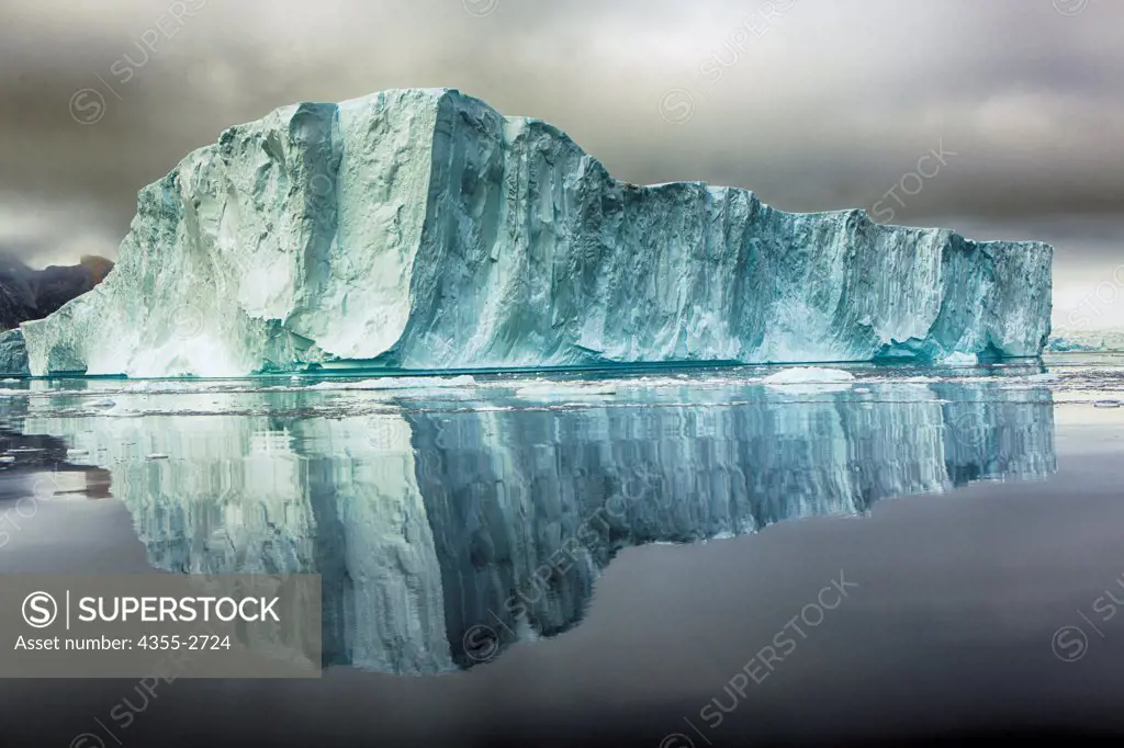 Massive iceberg floating on water, Danko Island, Antarctica