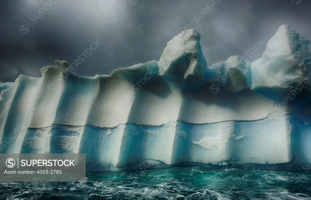 Huge icebergs at Paradise Bay, Antarctica