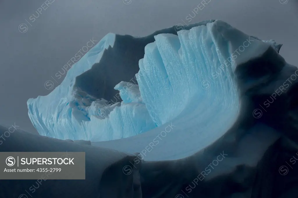 Massive iceberg on Torgersen Island, Antarctica