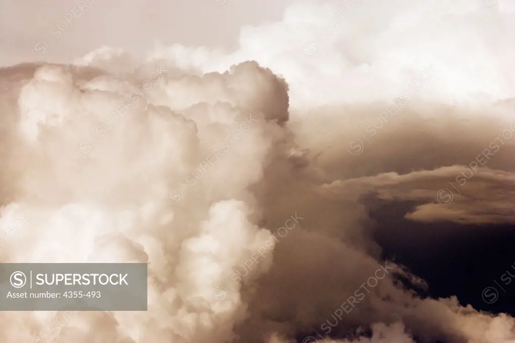 Cumulonimbus Clouds From an Airplane